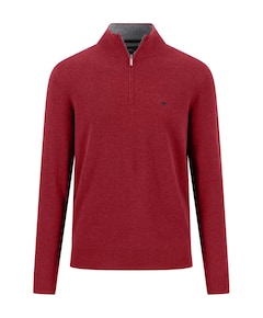 Heren trui met rits rood