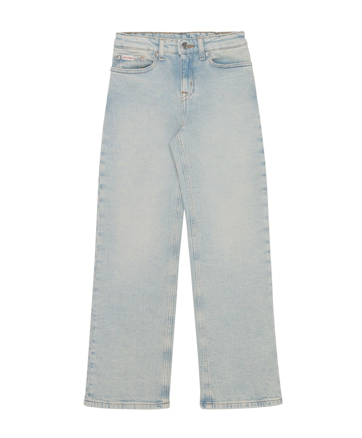 HR WIDE LEG LIGHT BLUE meisjes jeans blauw