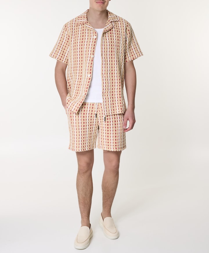 Lano porto heren korte broek rood