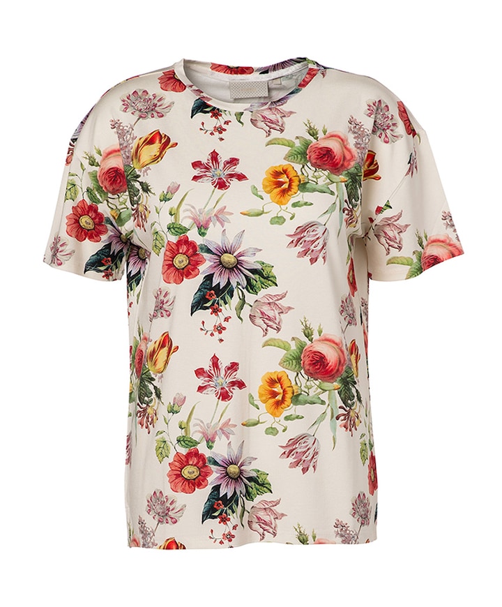 Dames pyjamatop ecru