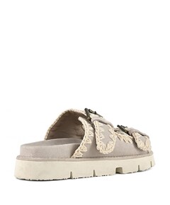 Bio sandal two buckles dames sandalen beige