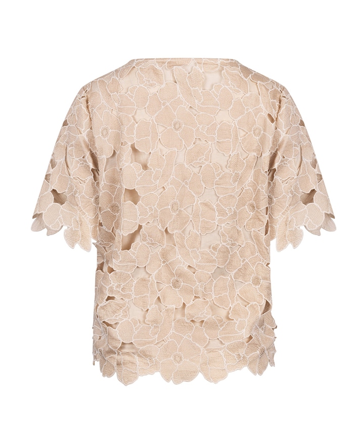 Dames top beige