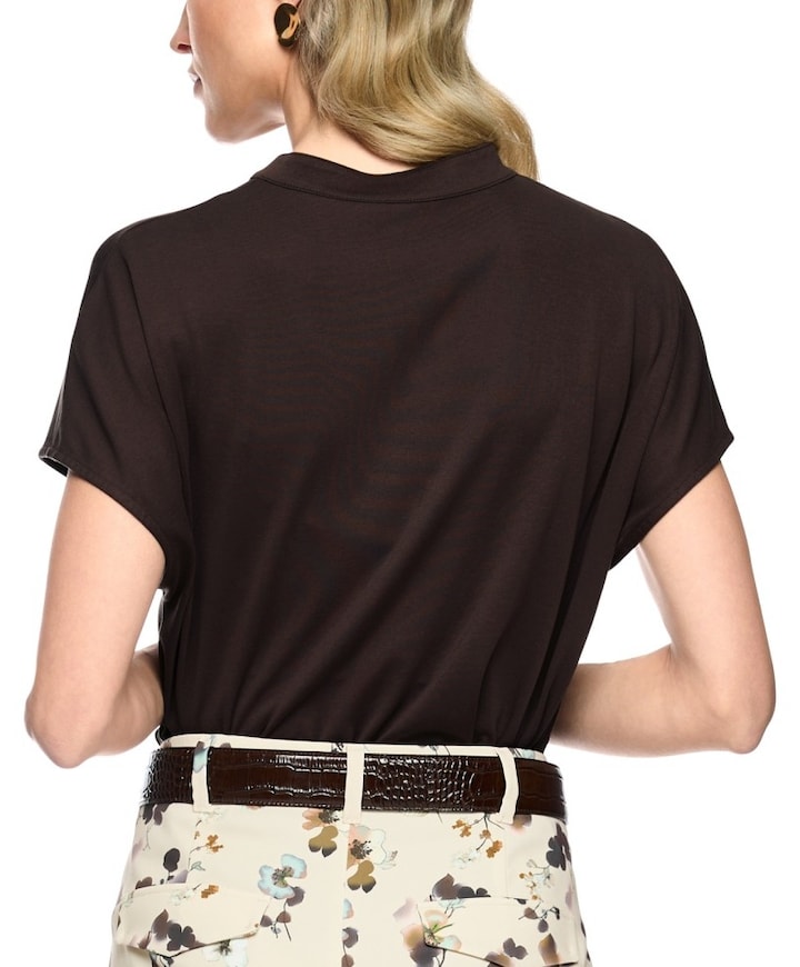 Dames T-shirt bruin