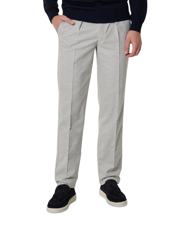 TROUSER CO FLAN RLX L.GREY pantalon grijs