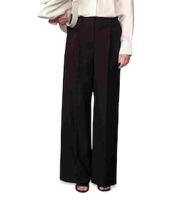 Felicia Midt Waist dames broek zwart