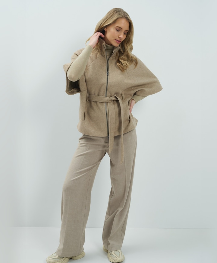 Dames jas beige