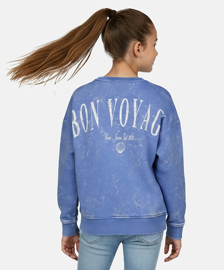 Meisjes sweater blauw
