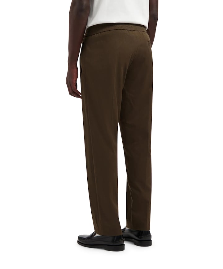 OLAF Slim Elasticated broek bruin