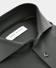 Heren overhemd extra lange mouw groen