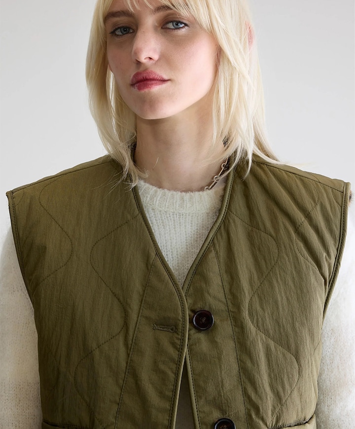 Dames bodywarmer groen