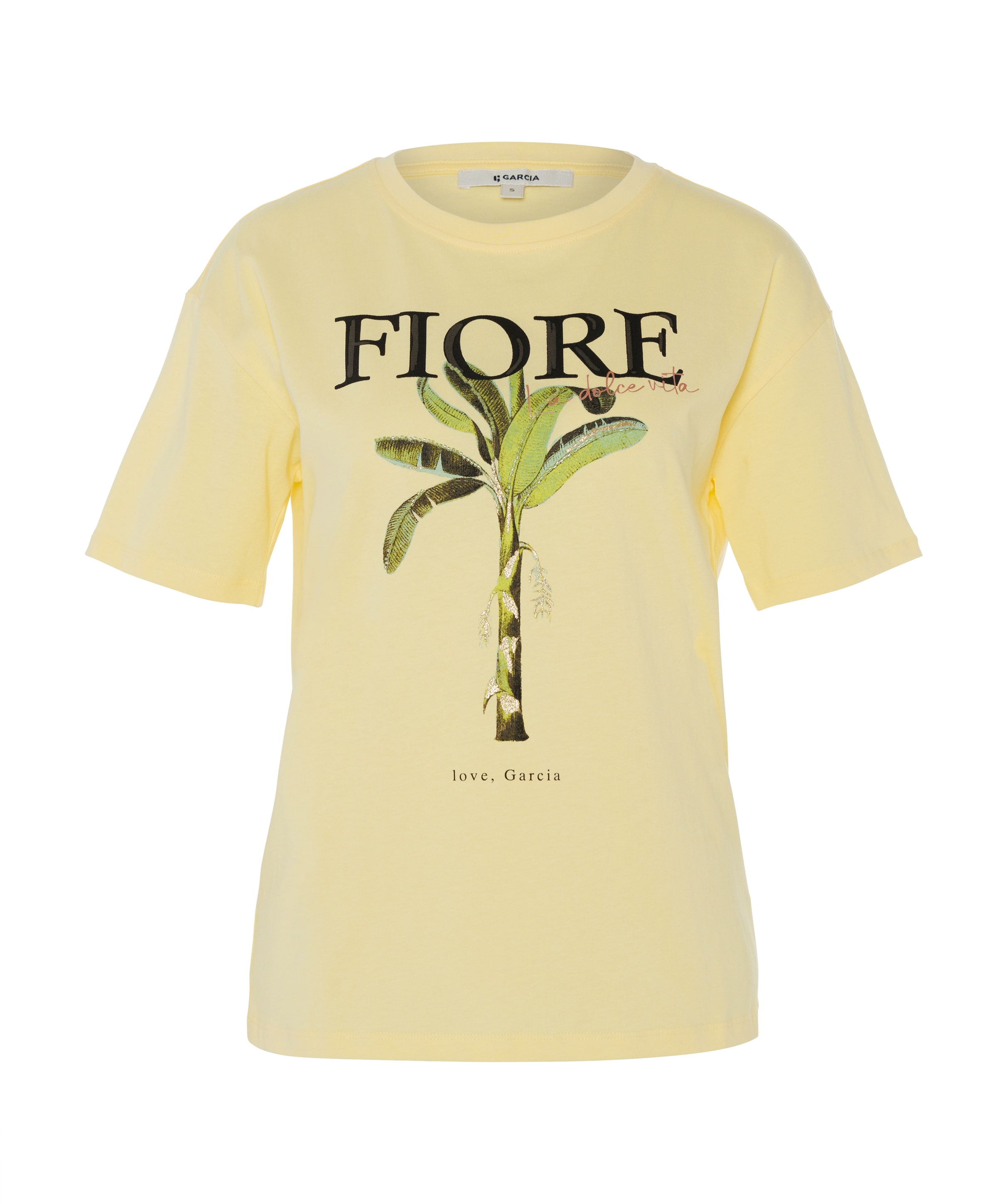 Dames T-shirt geel