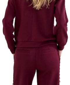 Technical Sweat Trousers Lace dames broek bordeaux