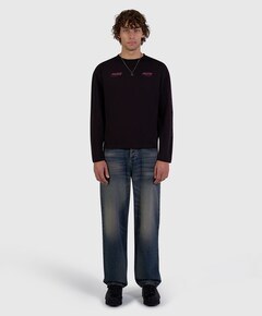 Heren longsleeve bruin