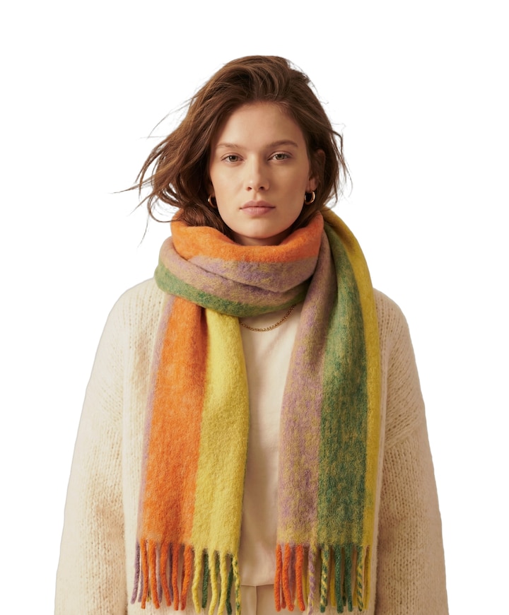 Dames sjaal multicolor
