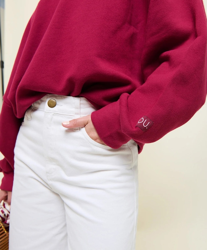 Dames sweater bordeaux