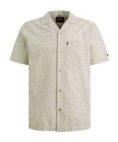 Heren overhemd korte mouw groen