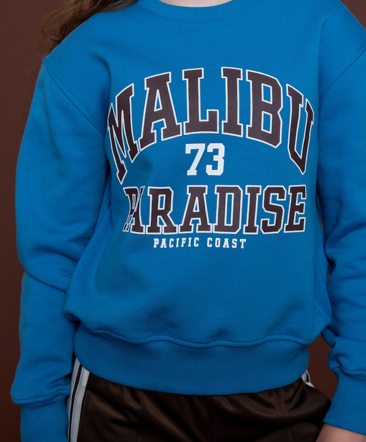 Meisjes sweater blauw
