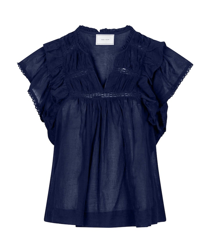 Dames top blauw