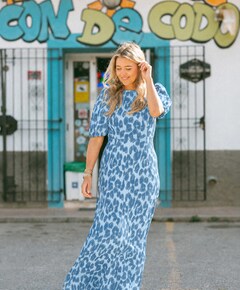 Lolita dames jurk blauw