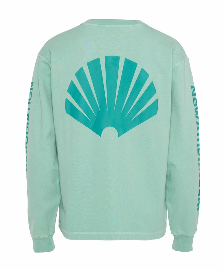 Heren longsleeve groen