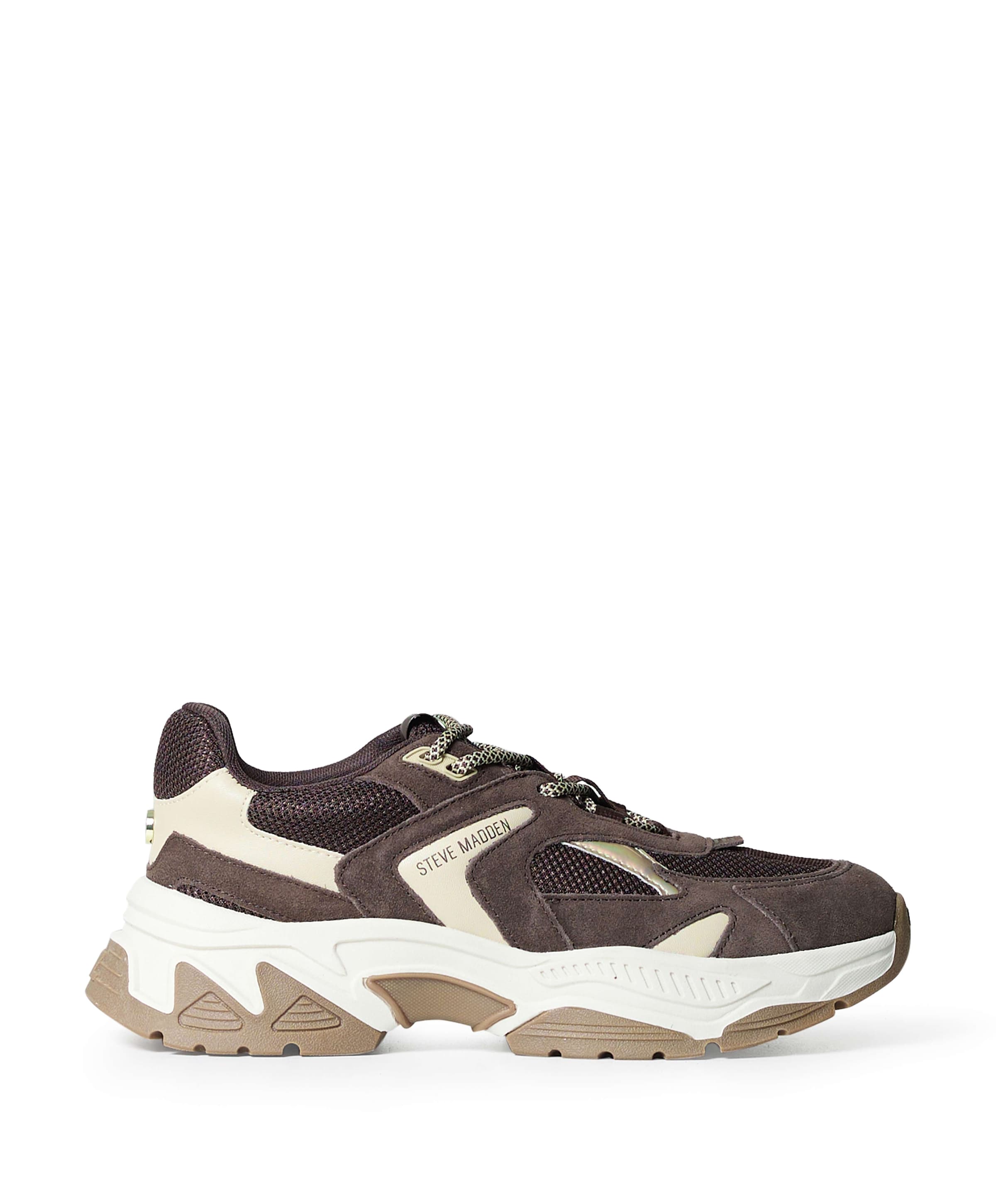 Ample dames sneakers bruin