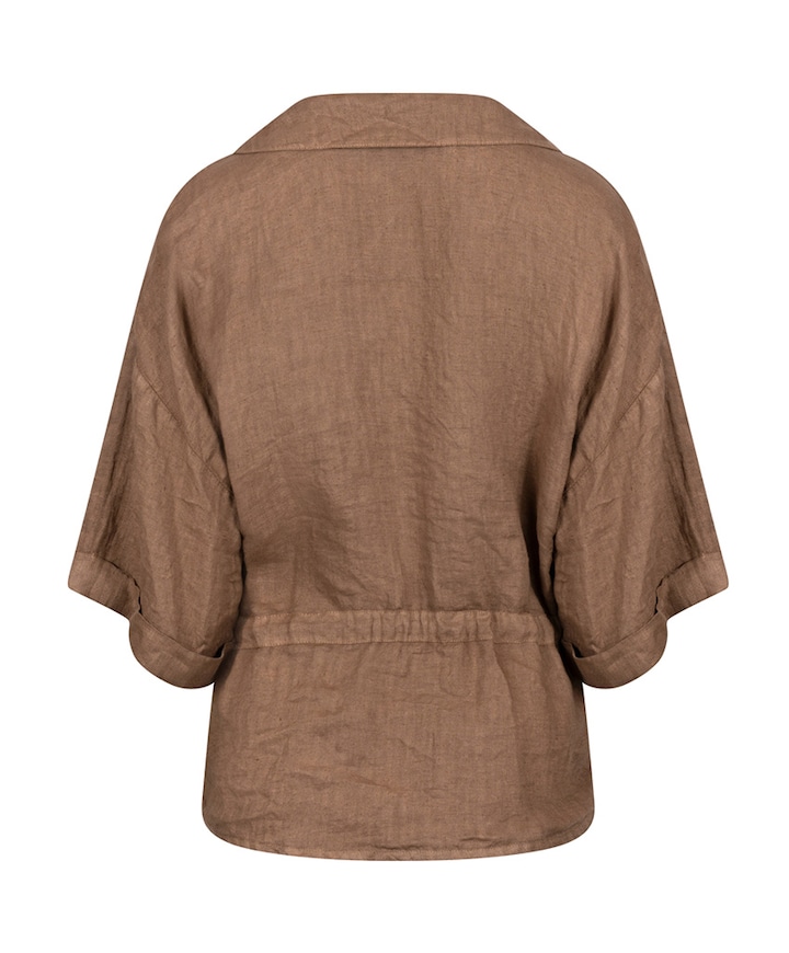 Dames blouse bruin