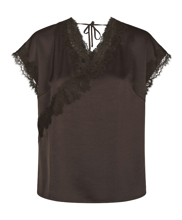 Dames blouse bruin
