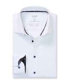 Heren overhemd lange mouw wit