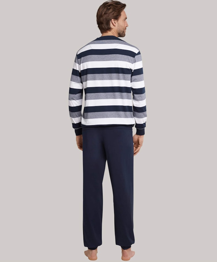 Heren pyjamaset blauw