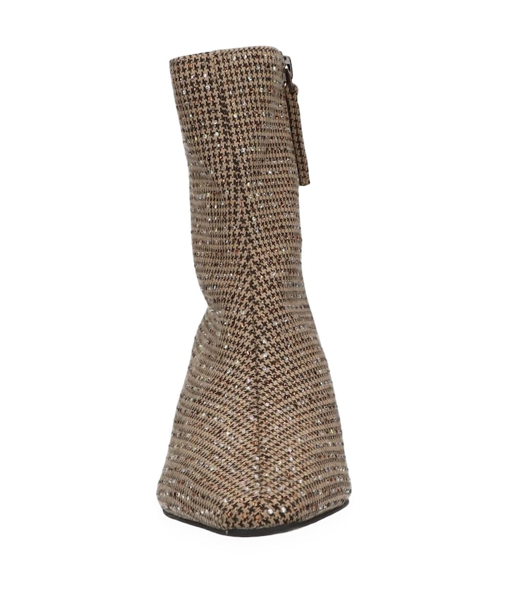 dames enkellaarzen beige