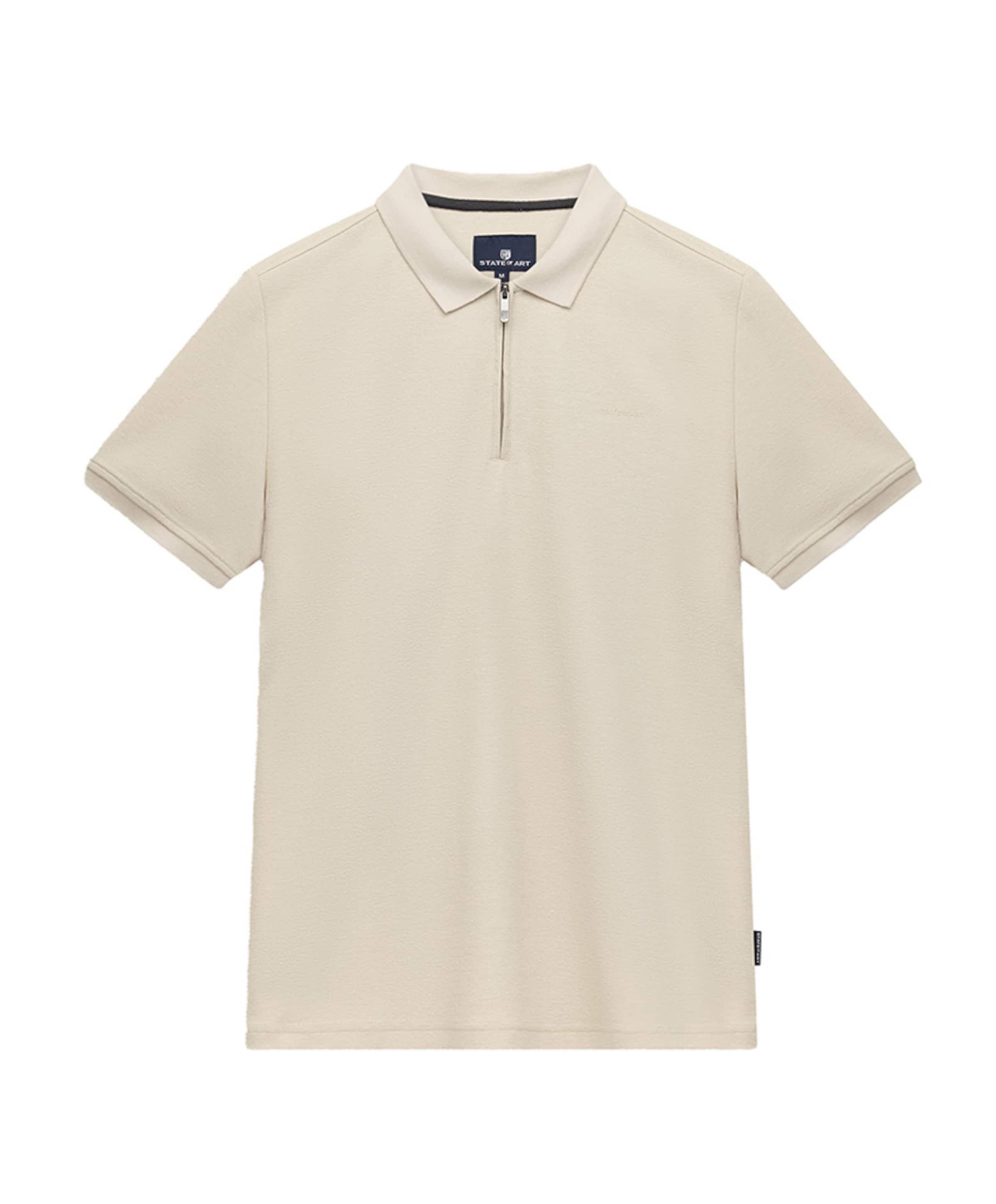Heren polo beige