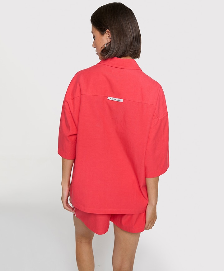 Dames blouse rood