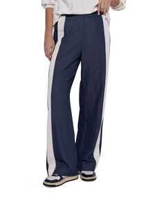 Contrast dames broek blauw