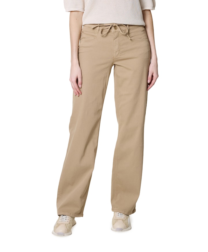 Liv Straight dames jeans beige