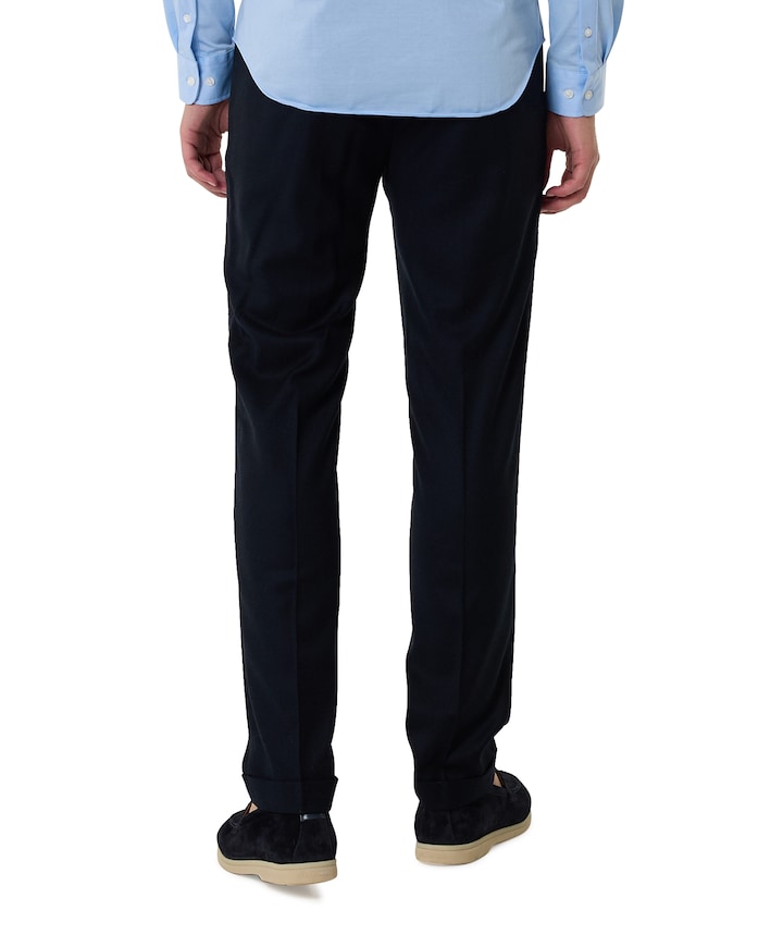 Retrolong pantalon blauw