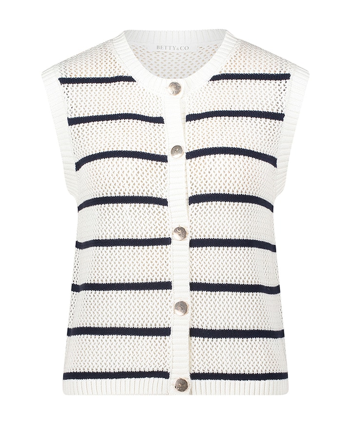 Dames vest ecru