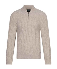 Trui met rits beige