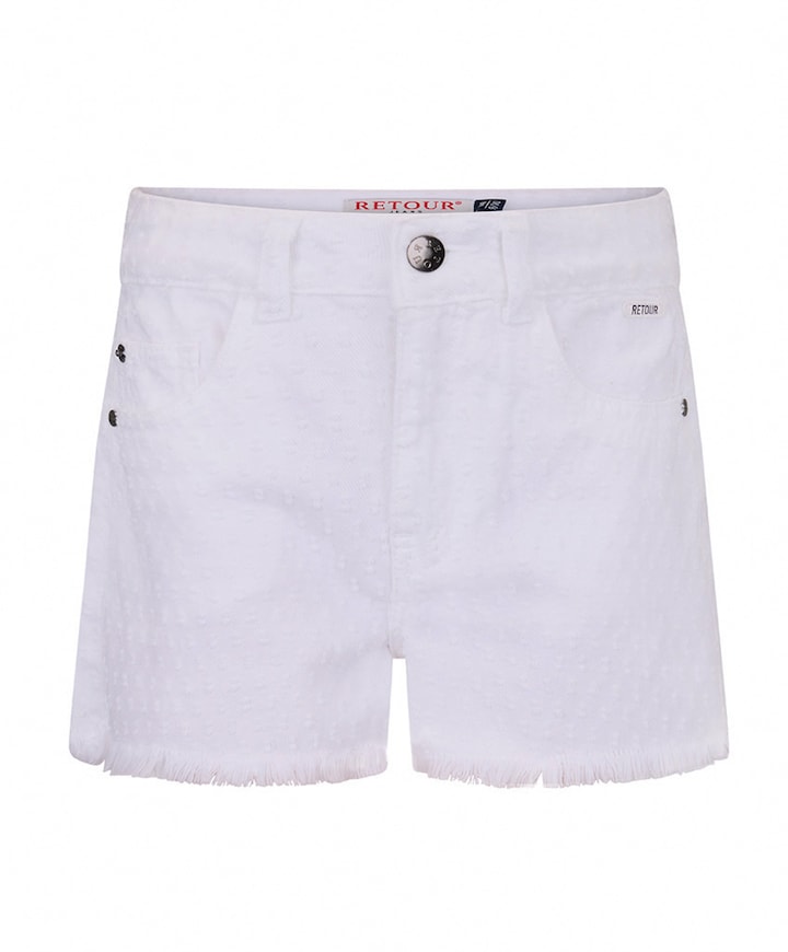 Lucia meisjes korte broek wit