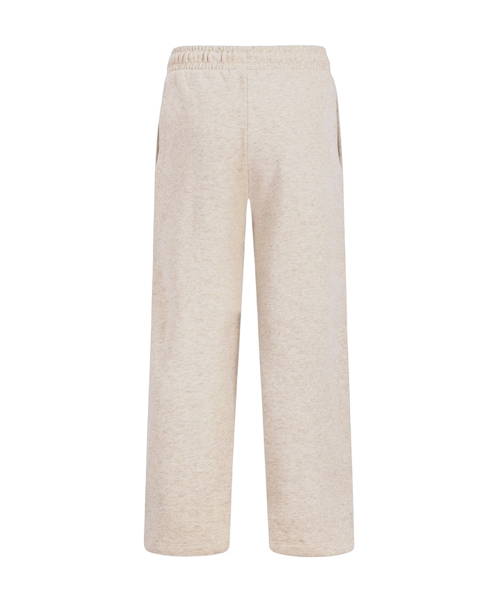 Fienna glitter sweatpants straight meisjes broek beige