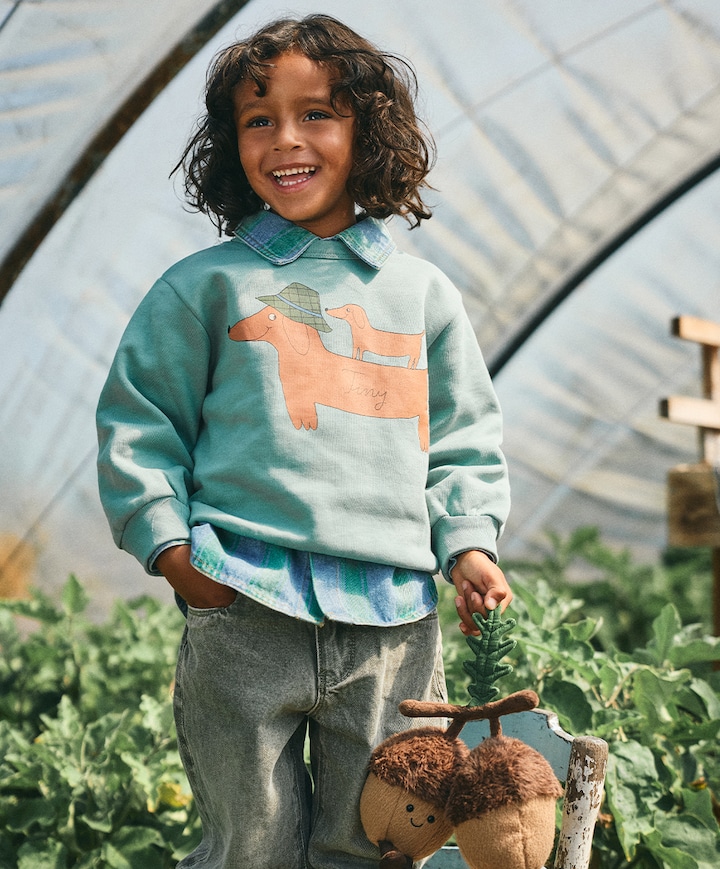 Jongens sweater blauw
