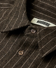 Heren overshirt grijs