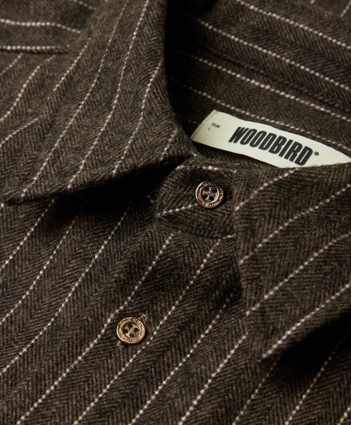 Heren overshirt grijs