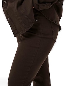 KCbree Straight dames jeans bruin