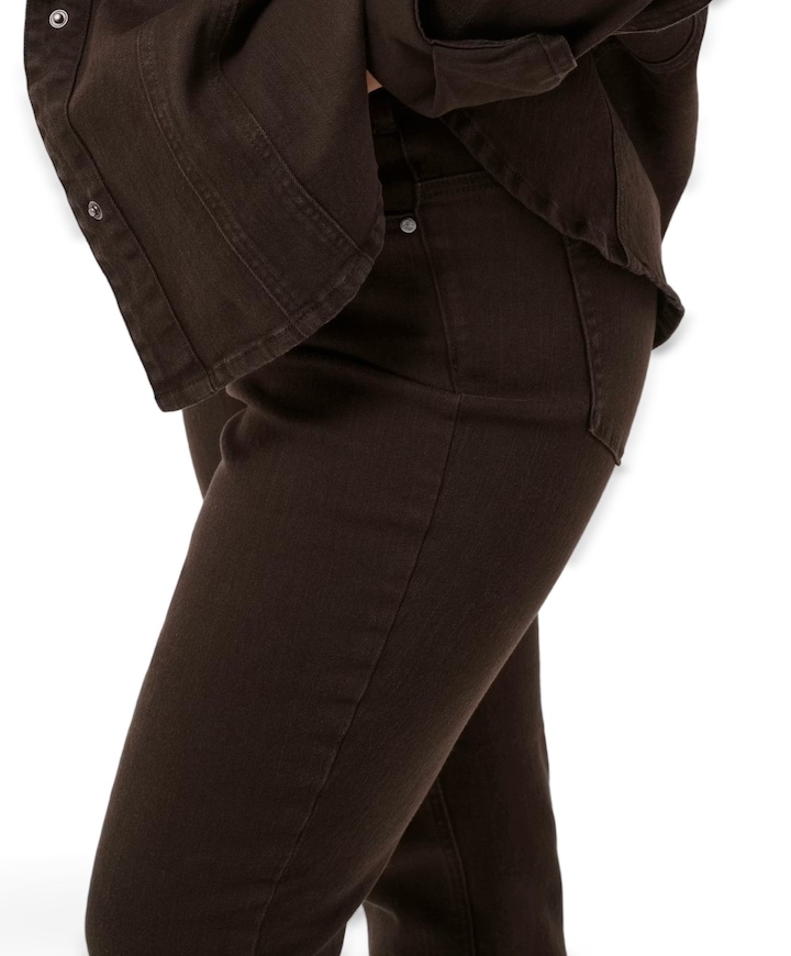 KCbree Straight dames jeans bruin