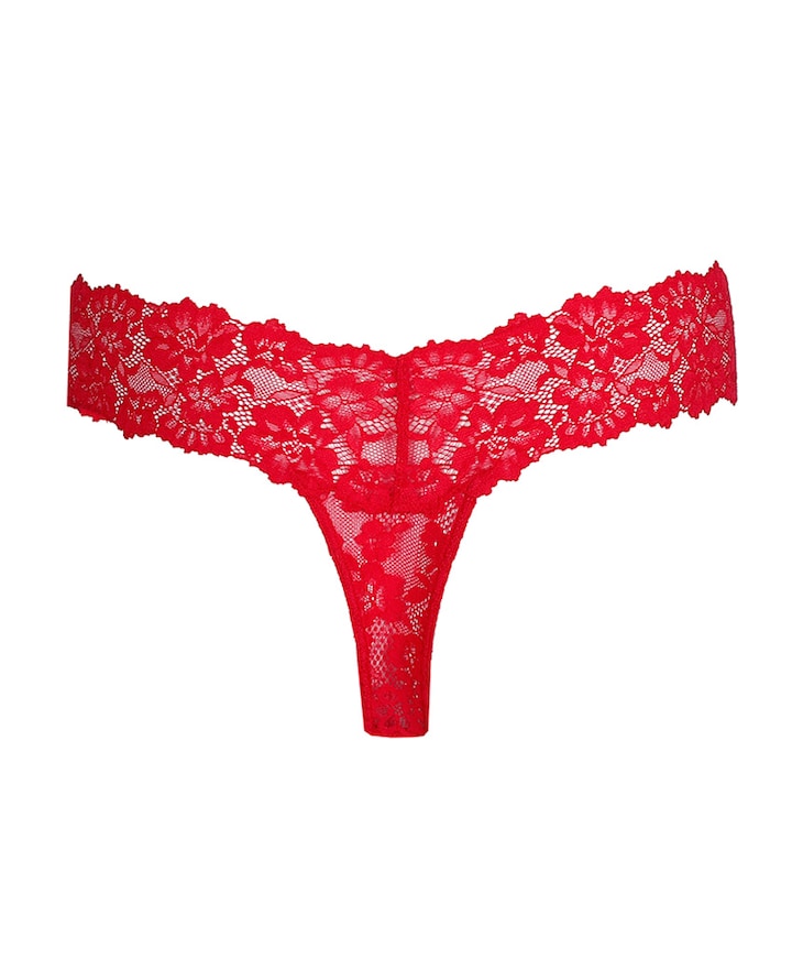 Dames string rood