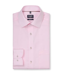 Heren overhemd lange mouw roze