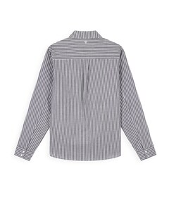 Heren overhemd lange mouw blauw