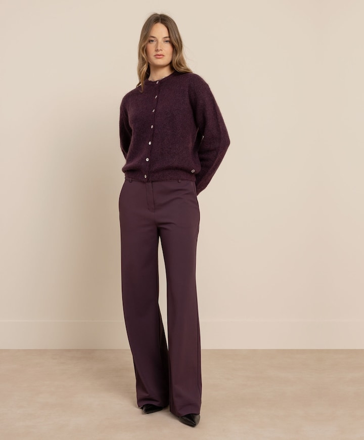 Dames vest bordeaux