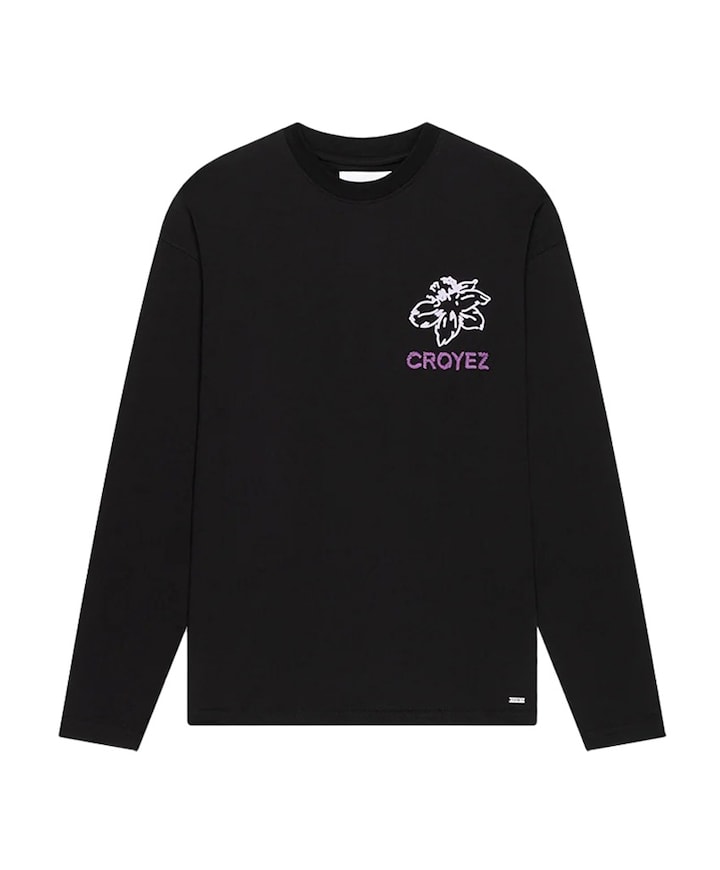 Heren longsleeve zwart