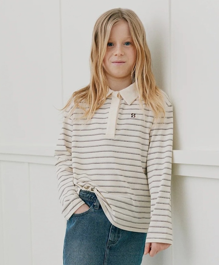 Meisjes longsleeve ecru